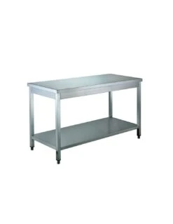 Tavolo Da Lavoro Inox Con Ripiano 1800x700x850(h) Mm