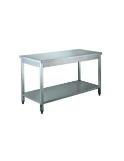 Tavolo Da Lavoro Inox Con Ripiano 2000x600x850(h) Mm