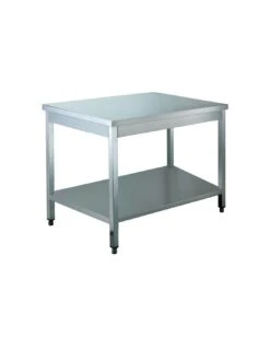 Tavolo Da Lavoro Inox Con Ripiano 800x600x850(h) Mm