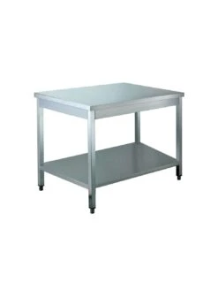 Tavolo Da Lavoro Inox Con Ripiano 800x700x850((h) Mm