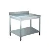Tavolo Da Lavoro Inox Con Ripiano E Alzatina 600x600x950(h) Mm -Vendite Arrediattrezzature tavolo da lavoro inox con ripiano e alzatina 600x600x950h mm