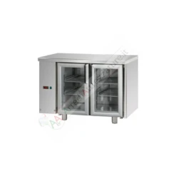 Tavolo Refrigerato 2 Porte In Vetro Gruppo SX Predisposto Per Unità Frigorifera Remota