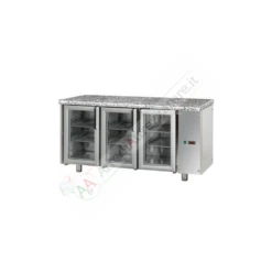 Tavolo Refrigerato 3 Porte In Vetro Predisposto Per Unità Frigorifera Remota -Vendite Arrediattrezzature tavolo refrigerato 3 porte in vetro predisposto per unita frigorifera remota 3