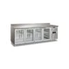 Tavolo Refrigerato 4 Porte A Vetro 476 Litri Temperatura -2 °C / +8 °C -Vendite Arrediattrezzature tavolo refrigerato 4 porte a vetro 476 litri temperatura 2 c 8 c