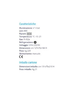 Vetrina Gelateria 800 BT -Vendite Arrediattrezzature vetrina gelateria 800 bt 3