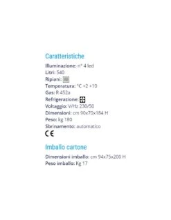 Vetrina Pasticceria 540-F -Vendite Arrediattrezzature vetrina pasticceria 540 f 3