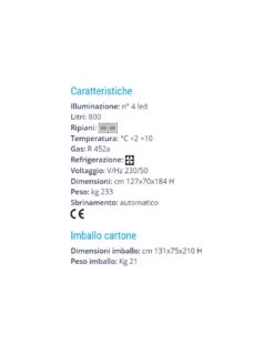 Vetrina Pasticceria 800-F -Vendite Arrediattrezzature vetrina pasticceria 800 f 3