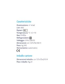 Vetrina Pasticceria 800-G -Vendite Arrediattrezzature vetrina pasticceria 800 g 3