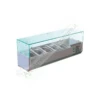 Vetrina Portacondimenti Refrigerata 120cm GN 1/4x5 Vaschette -Vendite Arrediattrezzature vetrina portacondimenti refrigerata 120cm 5 vaschette